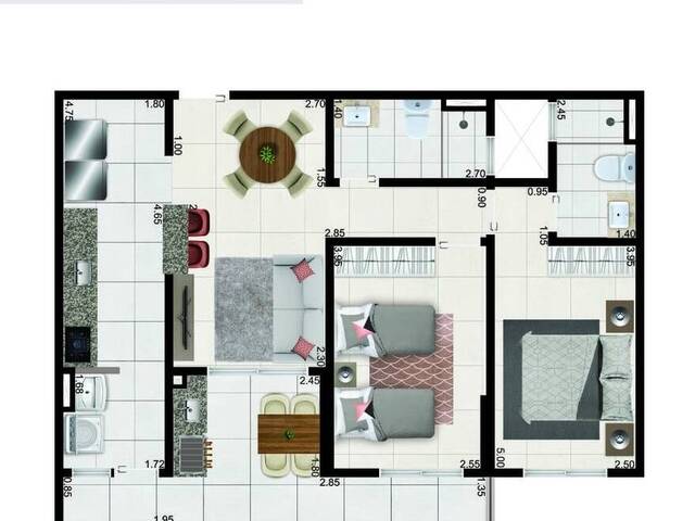 #P46TRM2 - Apartamento para Venda em Praia Grande - SP - 3